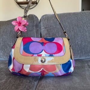 Vintage Y2K Multicolor Coach Soho Hobo Shoulder bag